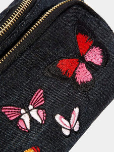 Alba Butterfly Denim Bum Bag