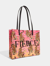 Load image into Gallery viewer, Fierce Embroidered Tote Bag
