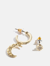 Load image into Gallery viewer, Amelia Liana x Skinnydip Moon Hoop Earrings
