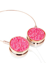 Load image into Gallery viewer, Dark Pink Quartz Headphones
