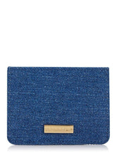 Load image into Gallery viewer, Denim Floral Card Holder

