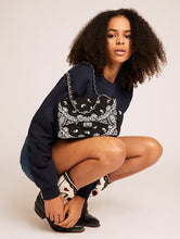 Load image into Gallery viewer, Black Bandana Printed Cross Body Bag
