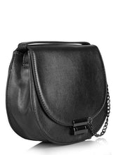 Load image into Gallery viewer, Gunmetal Saddle Cross Body Bag
