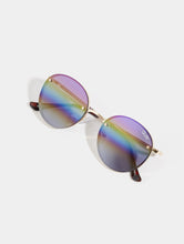 Load image into Gallery viewer, Quay Farrah Metal Frame Sunglasses in Cold Purple

