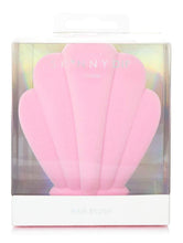 Load image into Gallery viewer, Pink Flocked Shell Hair Brush
