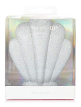 Load image into Gallery viewer, Silver Glitter Shell Hair Brush
