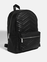 Load image into Gallery viewer, Ella Quilted Black Backpack
