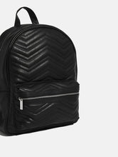 Load image into Gallery viewer, Ella Quilted Black Backpack
