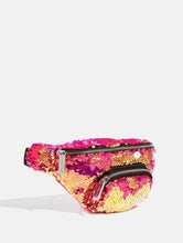 Load image into Gallery viewer, Fuchsia Sequin Bum Bag
