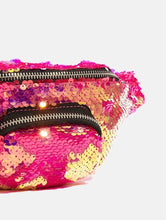 Load image into Gallery viewer, Fuchsia Sequin Bum Bag
