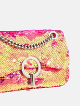 Load image into Gallery viewer, Corri Fuchsia Sequin Cross Body Bag
