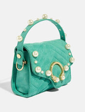 Load image into Gallery viewer, Pearl Teal Cross Body Bag
