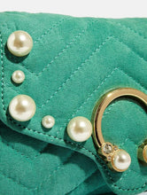 Load image into Gallery viewer, Pearl Teal Cross Body Bag
