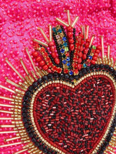 Load image into Gallery viewer, Flaming Heart Clutch Bag
