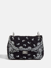 Load image into Gallery viewer, Black Bandana Printed Cross Body Bag
