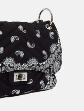 Load image into Gallery viewer, Black Bandana Printed Cross Body Bag
