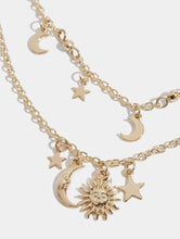 Load image into Gallery viewer, Soph x Skinnydip Sundial Charm Layered Necklace
