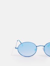 Load image into Gallery viewer, Blue Oval Sunglasses
