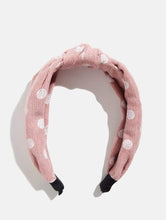 Load image into Gallery viewer, Blush Polka Dot Headband
