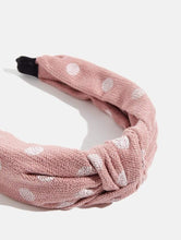 Load image into Gallery viewer, Blush Polka Dot Headband
