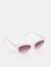 Load image into Gallery viewer, Capped Cat White Sunglasses
