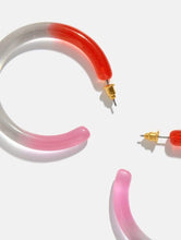 Load image into Gallery viewer, Clear Hoop Earrings
