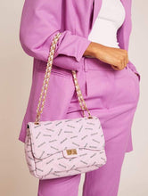 Load image into Gallery viewer, Lilac Dramatic Slogan Cross Body Bag
