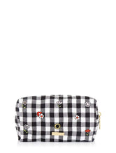 Load image into Gallery viewer, Embroidered Ditsy Makeup Bag
