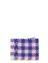 Load image into Gallery viewer, Gingham Beaded Purse
