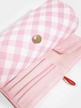 Load image into Gallery viewer, Gingham Makeup Roll
