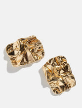 Load image into Gallery viewer, Gold Scrunch Earrings

