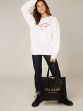 Load image into Gallery viewer, Reversible Pink Check &amp; Black Heiress Tote Bag
