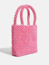 Load image into Gallery viewer, Penelope Pink Beaded Tote Bag
