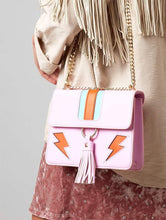 Load image into Gallery viewer, Pink Lightning Laureli Cross Body Bag
