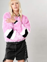 Load image into Gallery viewer, Pinkie Faux Fur Bomber Jacket
