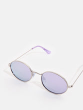 Load image into Gallery viewer, Purple Oval Sunglasses
