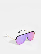 Load image into Gallery viewer, Quay x JLo Empire Shield Sunglasses in Pink

