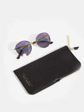 Load image into Gallery viewer, Quay Farrah Metal Frame Sunglasses in Cold Purple
