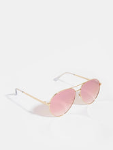 Load image into Gallery viewer, Quay Just Sayin Sunglasses in Gold
