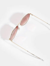 Load image into Gallery viewer, Quay Just Sayin Sunglasses in Gold

