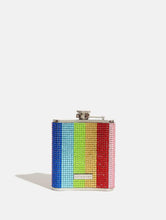 Load image into Gallery viewer, Rainbow Bling Hip Flask
