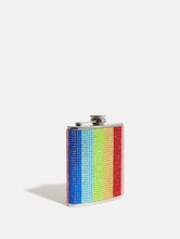 Load image into Gallery viewer, Rainbow Bling Hip Flask
