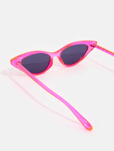 Load image into Gallery viewer, Neon Pink Cat Sunglasses
