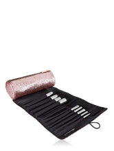 Load image into Gallery viewer, Rose Gold Dita Makeup Roll
