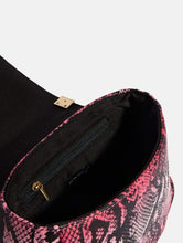 Load image into Gallery viewer, Roxy Pink Snake Cross Body Bag
