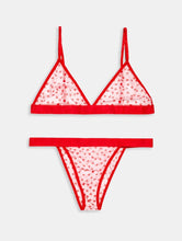 Load image into Gallery viewer, Ditsy Heart Mesh Knickers
