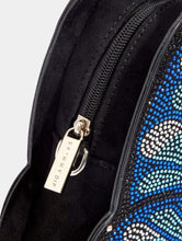 Load image into Gallery viewer, Blue Butterfly Diamante Cross Body Bag
