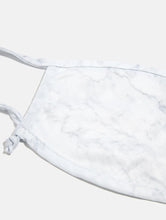 Load image into Gallery viewer, 2 Pack Face Covering in Marble Print &amp; White
