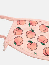 Load image into Gallery viewer, 2 Pack Face Covering in Peachy Print &amp; White
