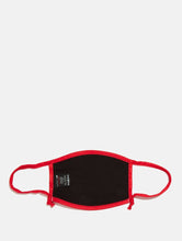 Load image into Gallery viewer, 2 Pack Face Covering in Red Bandana Print &amp; Black
